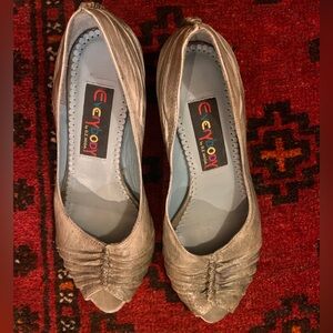 Elegant Silver Heels by Enzo Angiolini